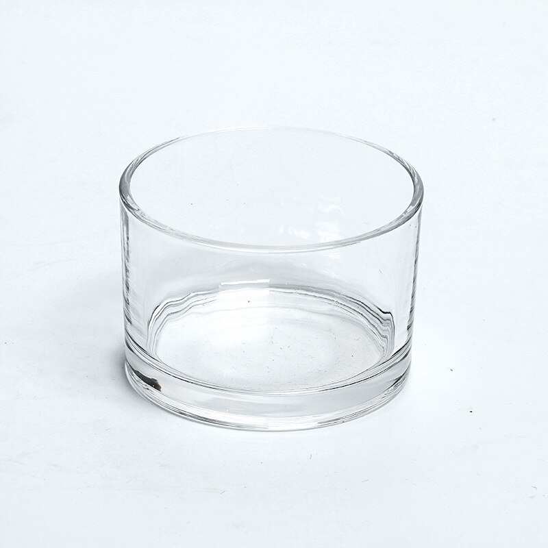 Macetas de vidrio cuadradas pequeñas y transparentes, jarrón y vaso para plantas, 10x10CM: Default Title