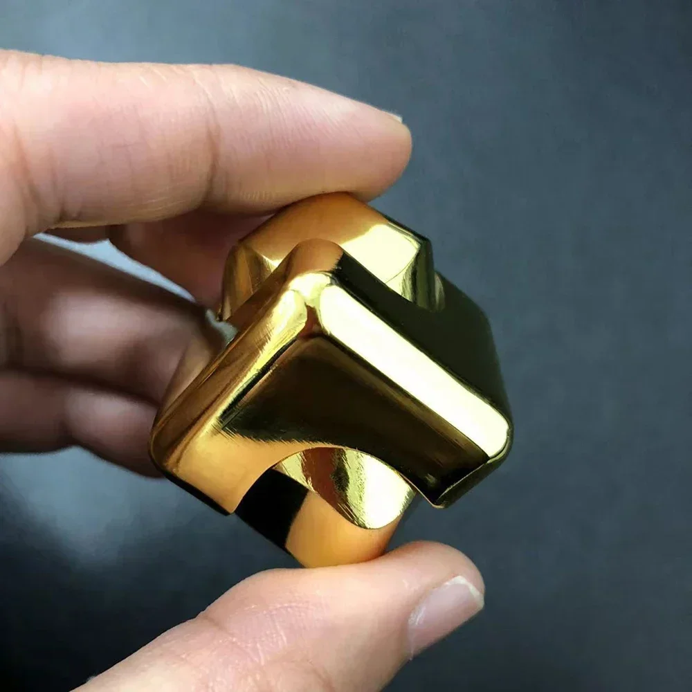Metallinen kuutio pyörivä sormenpäägyroskooppi fidget anti stress lelut aikuisille toimisto koti matkailu kannettava spinner lelut joulu