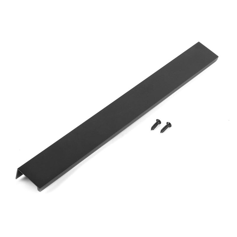 Modern Kitchen Cabinets Long Hidden Dark Handle Aluminum Alloy Open Hole Drawer Edge Black Wardrobe Door Handle 37ME: 300mm