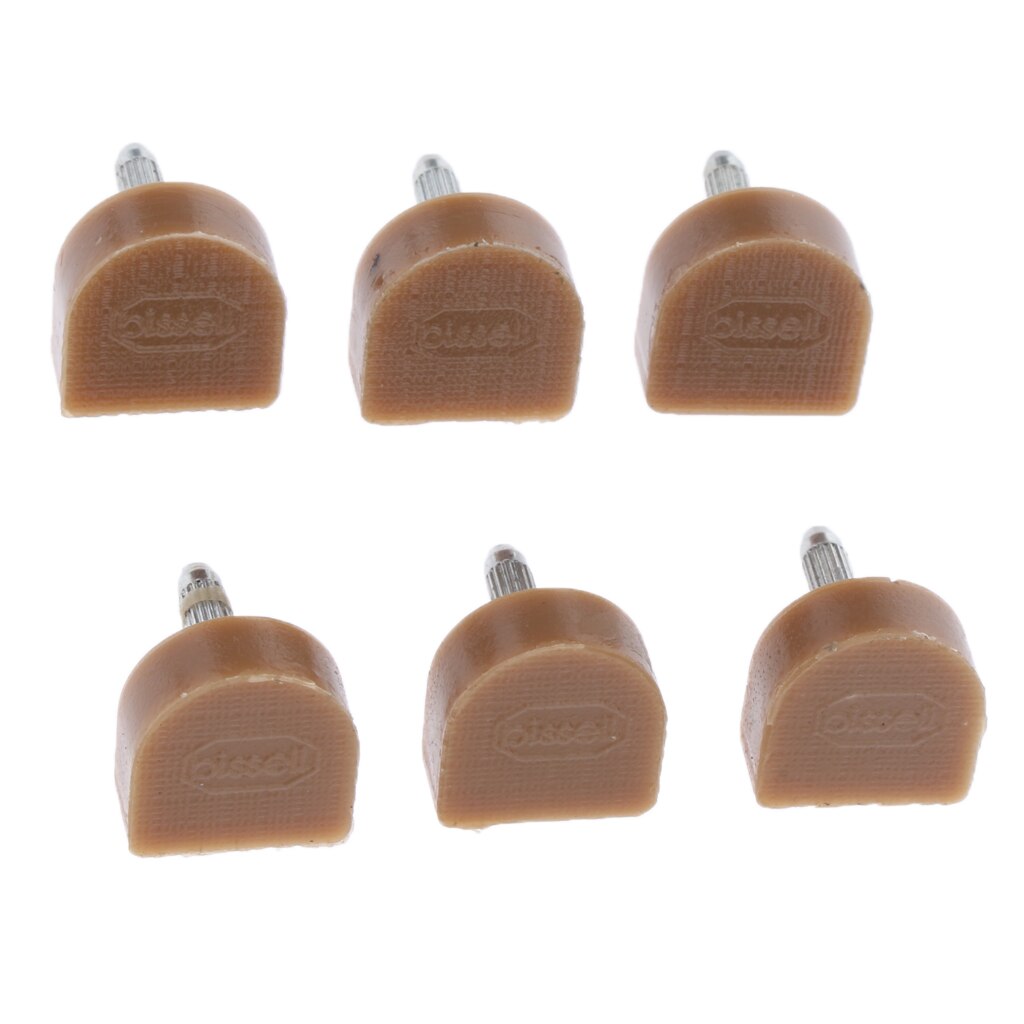 Embouts à talons hauts, fournitures de remplacement pour la réparation de chaussures, 6 pièces/paquet: Apricot  14x14mm