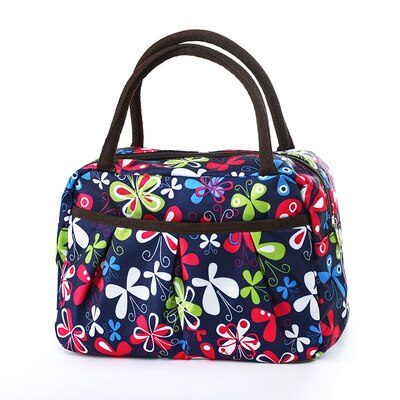 Bolsa de almuerzo con aislamiento portátil, bolsas de almuerzo térmicas para Picnic, Bolsos De Mujer, nevera, bolsa de almacenamiento Bento, bolsa térmica: Q