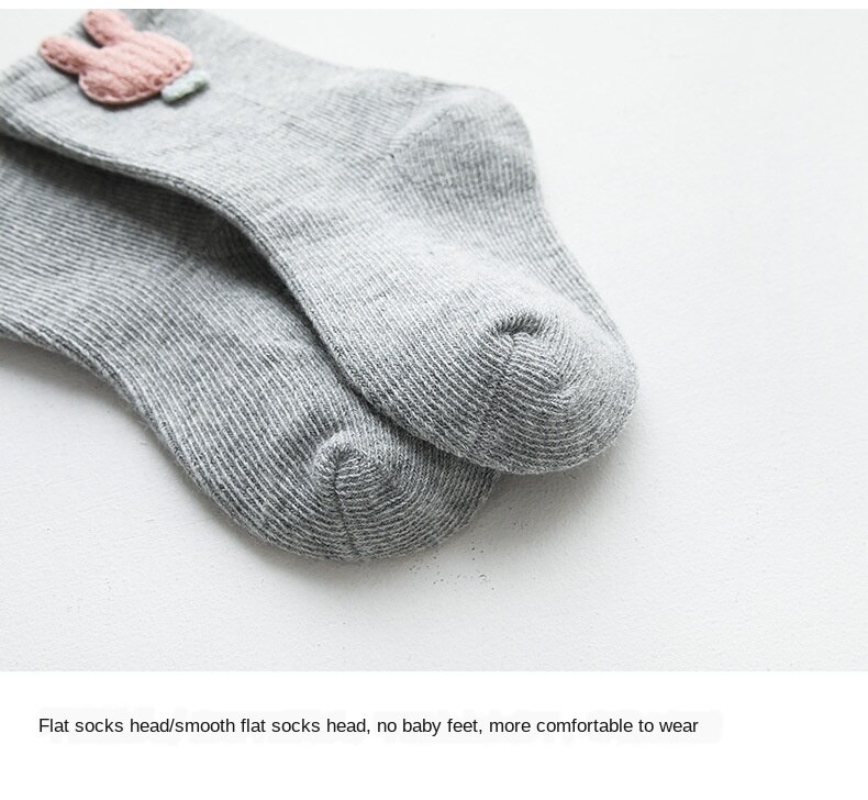 3 Paar/partij Kinderen Zachte Katoenen Sokken Jongen, Meisje, Baby, leuke Cartoon Warme Streep Stippen Mode Sport Sokken Herfst Winter Kinderen