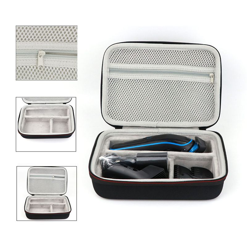 Tondeuse Opslag Case Draagtas Schokbestendige Tas Scheerapparaat Kit Eva Hard Case Opbergtas Voor Braun Mgk3020/3060/3080