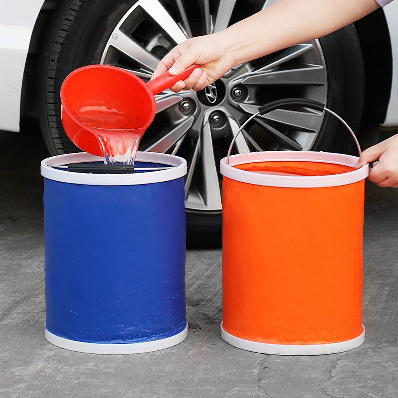 Bucket Folding Bucket Car Wash Car Bucket Fishing Bucket Washing Retractable Vehicle Bathroom Kitchen Clean Canvas Supplies