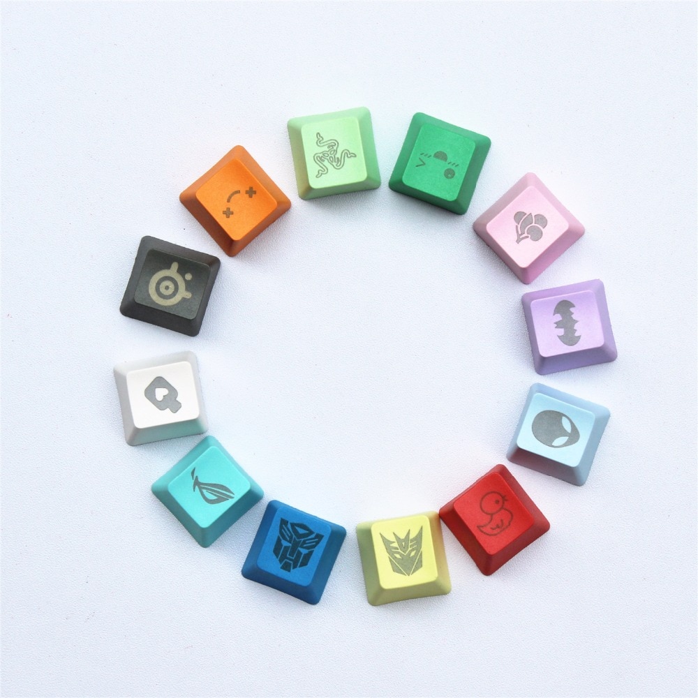 11 colors 29 Engraving graphics DIY PBT keycaps OEM R4 cherry MX switch mechanical keyboard keycap