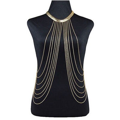 Women Necklaces&Pendants Tassel Alloy Punk Long Necklace Female Jewelry Sexy Chain Necklace