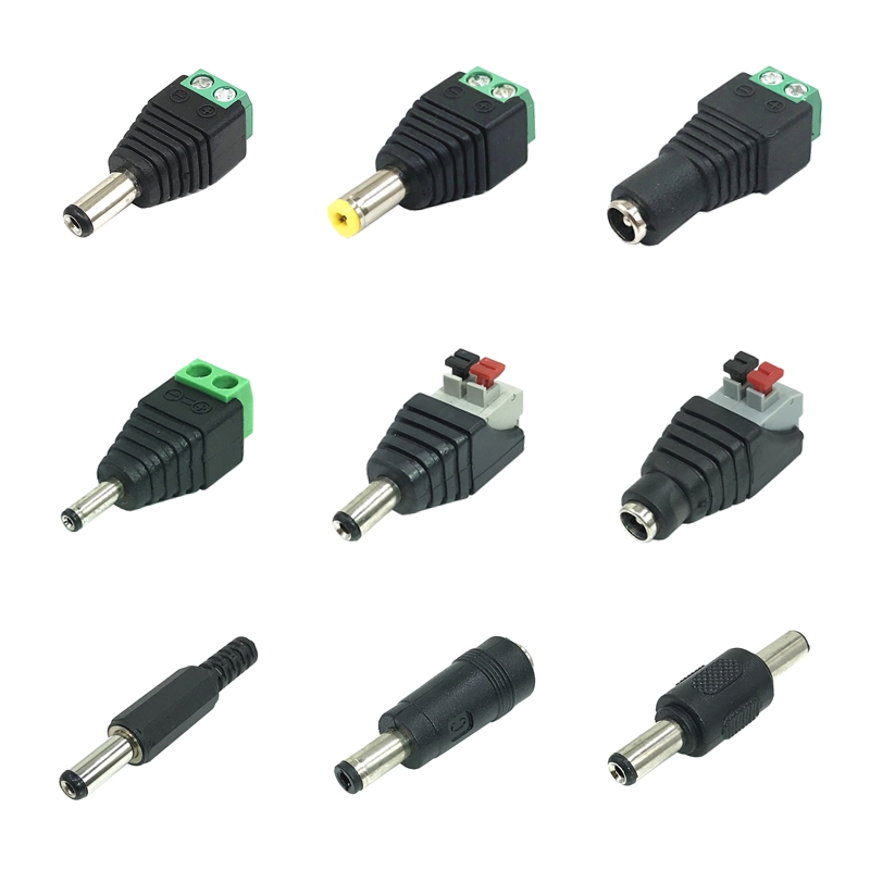 5pcs/lot DC Connector Plug DC USB Welding-Free DC Connector Monitoring Power Plug DC Connector to Terminal 5.5x2.1mm