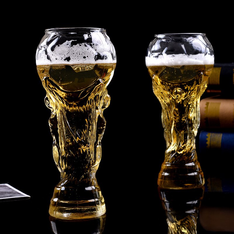Fotboll fotboll cup mästare cup öl glas mugg 350/450ml hurra