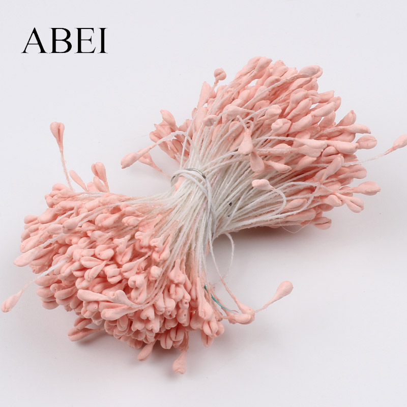 5mm 350pcs Kunstmatige Bloem Stamper Handgemaakte Kous Bloem Materiaal Matte Meeldraden voor Wedding Plakboek Cake Decoratie