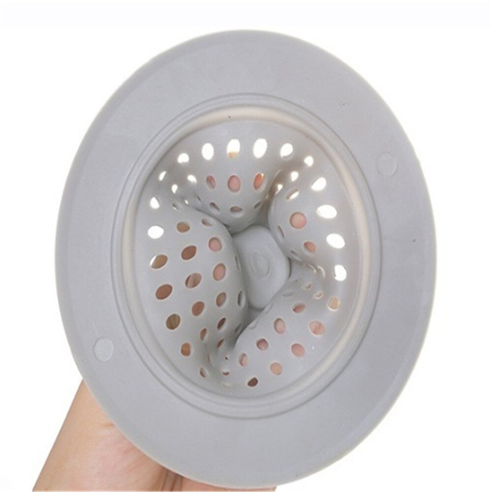 Practical Silicone Home Kitchen Bathroom Round Shape Floor Drain Cover Plug Anti-blocking Water Hair Catcher Filter Strainer