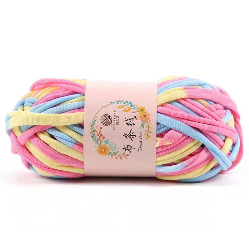 Hilo grueso de algodón suave para ganchillo, hilo grueso para tejer a mano, bolsa, cesta, alfombra, manta, 100G por bola: 4