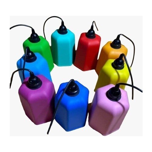 Thorqtech lanterne d'arbre en plastique coloré 10'Pcs