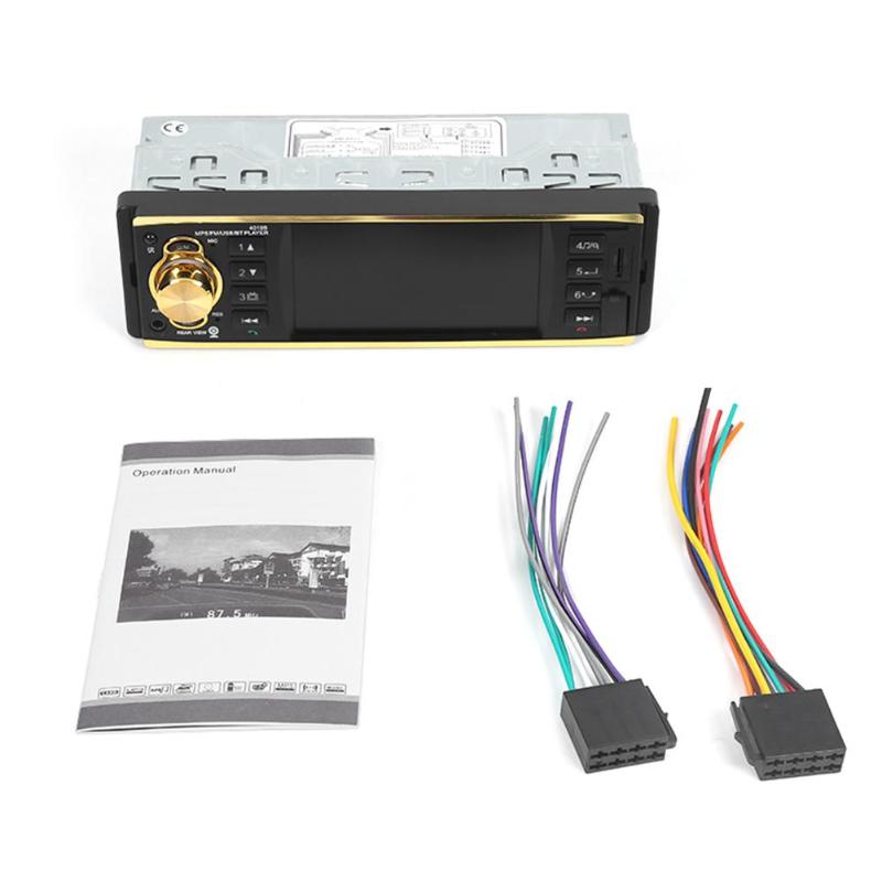 VODOOL-Autoradio 4019B 4.1 pouces | Autoradio 1 Din, Audio MP5, lecteur AUX FM, Bluetooth, Support d'autoradio, caméra arrière, télécommande: Set 3