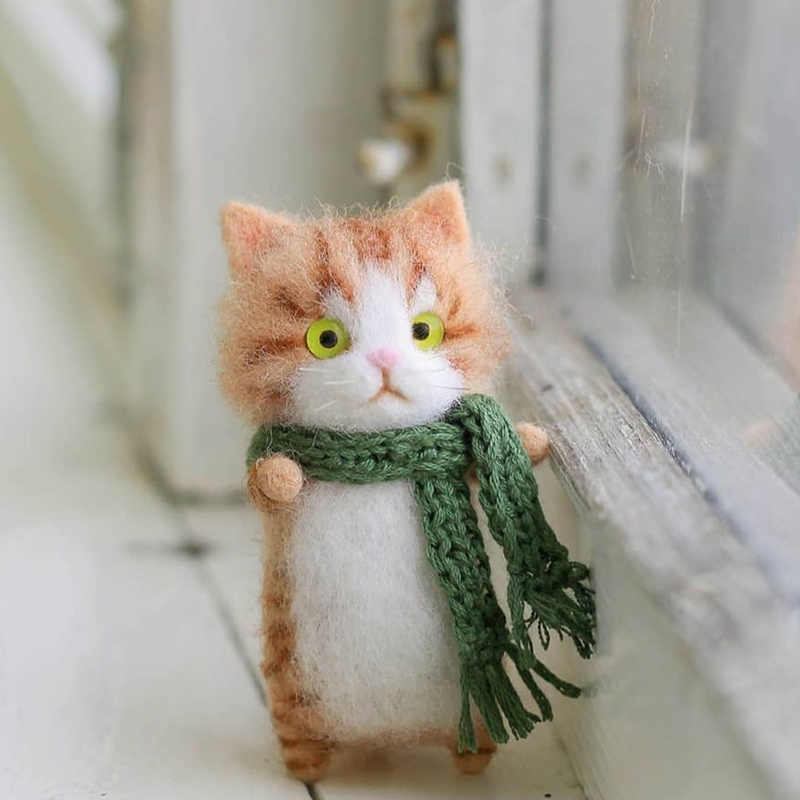 Juguetes hechos a mano para niños, kit de gato de – Grandado