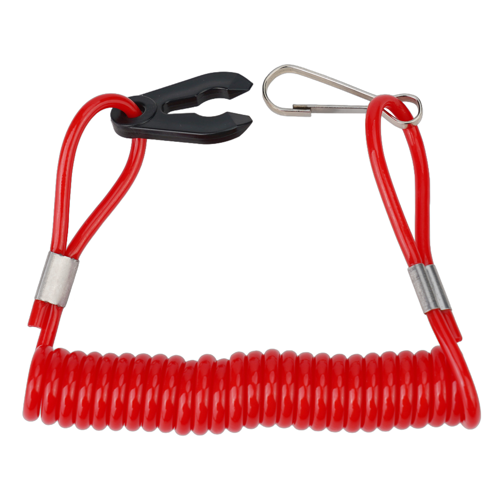 Cordino chiave interruttore di uccisione barca rossa da 1,6 m per Honda Ya-maha Evinrude Johnson legare uccisione interruttore Corda di sicurezza con 2 chiavi