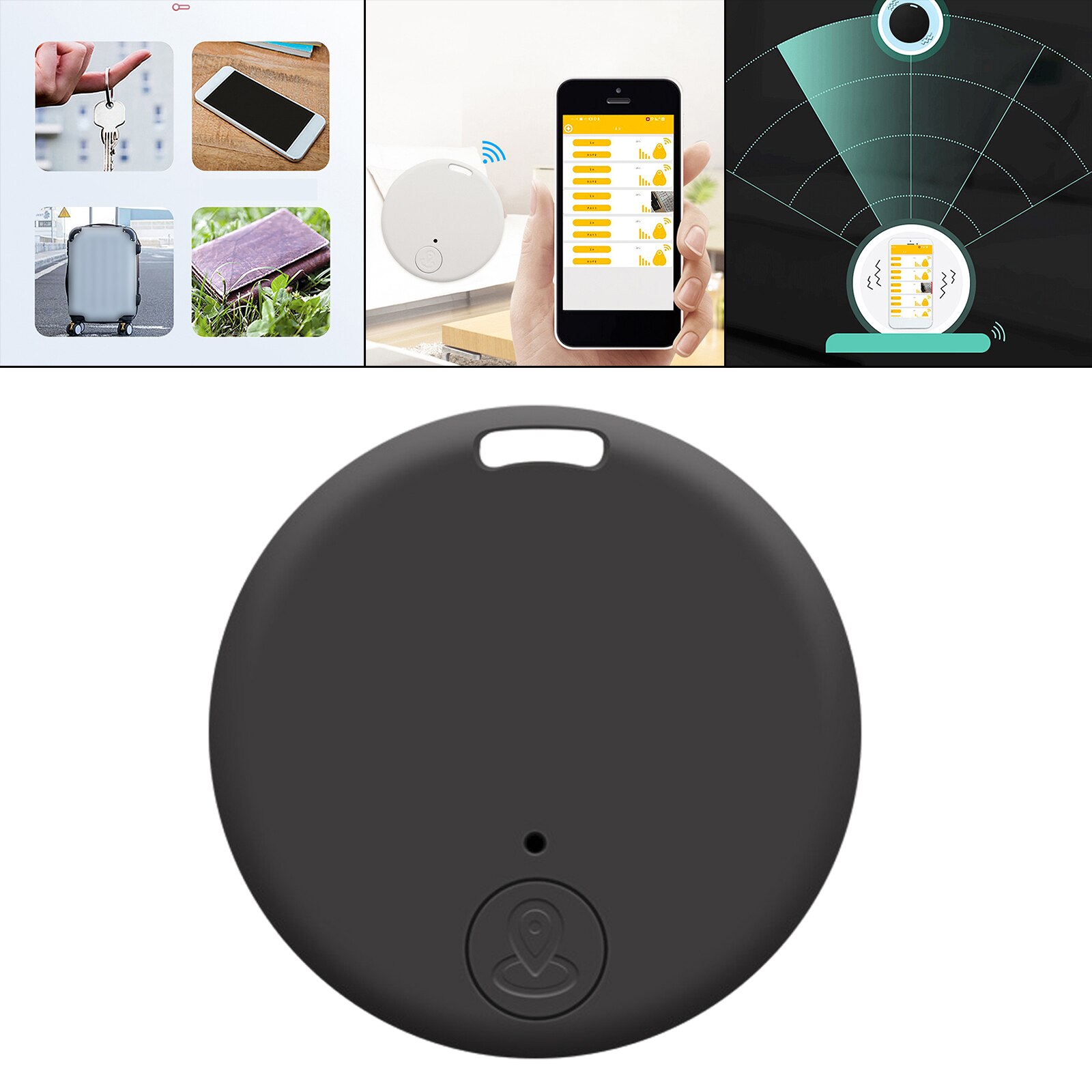 Bluetooth Tracker Key Finder Location Keychain Device Photo Control CR2032 Battery for Keys Purse Wallet Backpacks