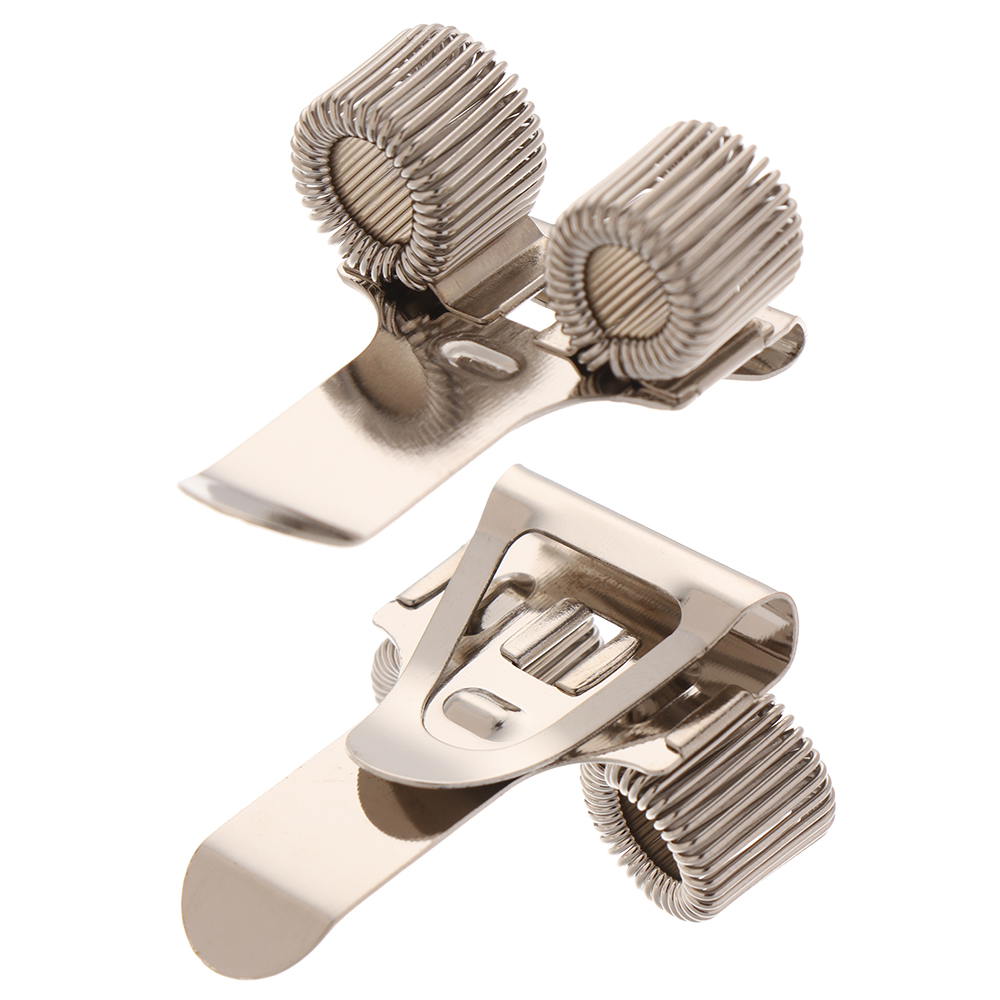 Metal Pencil Holder Spring Pen Clip Elastic Loop Single Hole Double Opening Triple Orifice Portable Writing Supplies