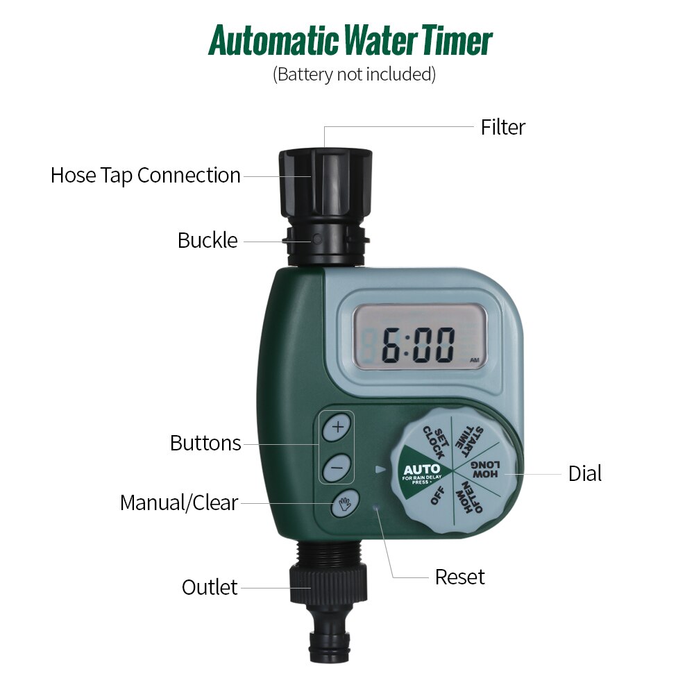 Programmable Hose Faucet Timer Automatic Water Timer Outdoor Garden Irrigation Controller Garden Automatic Watering Device