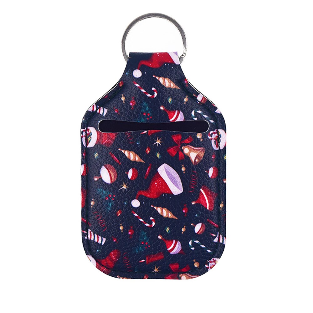 1Pcs Travel Neoprene Sanitizer Bottle Holder Bags with Keychain Hand Soap Bottle Holder Cover Reusable for 30ml Bottles: 14