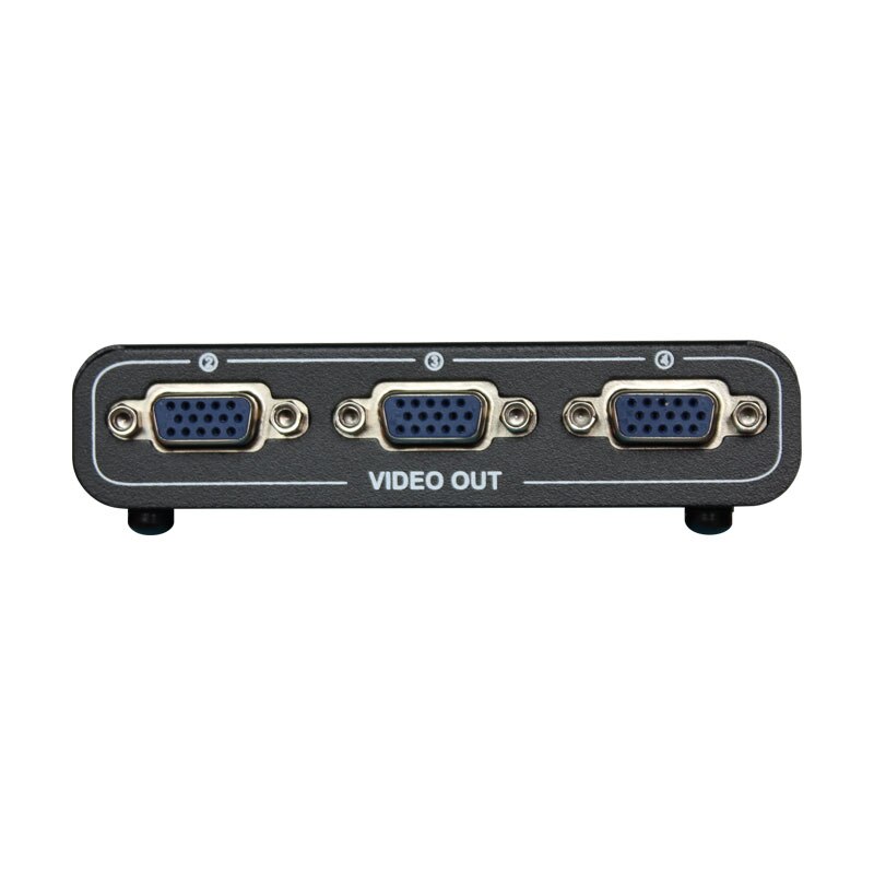 Divisor V1S4 VGA, 1x4, 1 pulgadas, 4 salidas, dispositivo de 450MHz, 1920x1440, 4 puertos, adaptador divisor de Monitor VGA 1x4