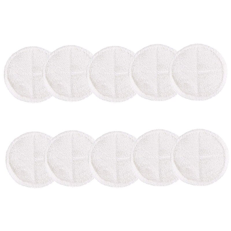 10 Packs Heavy Scrub Mop Pads Replacement For Bissell Spinwave 2039A 2124 Hard Floor Mop Cloths Household Home Cleaning Pad Kit: 10 white