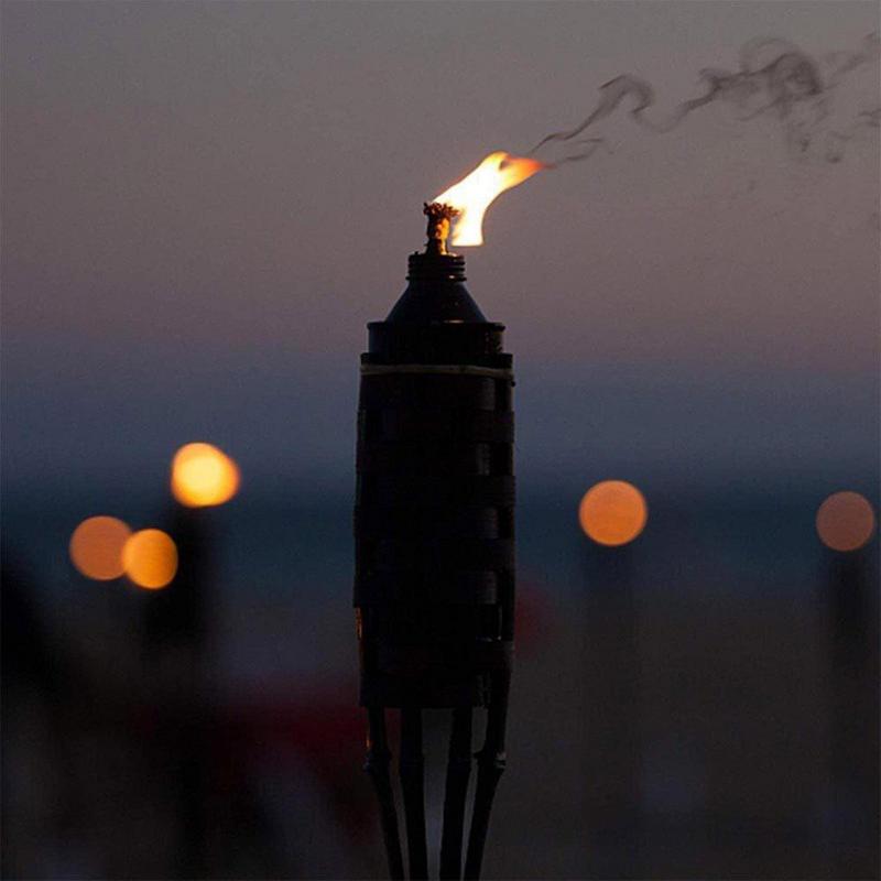 Lampada stoppino 10 pezzi torcia in fibra di vetro per esterni stoppino stoppini per bottiglie di vino fai da te per torce da esterno illuminazione per terrazza luci da giardino lampade a olio