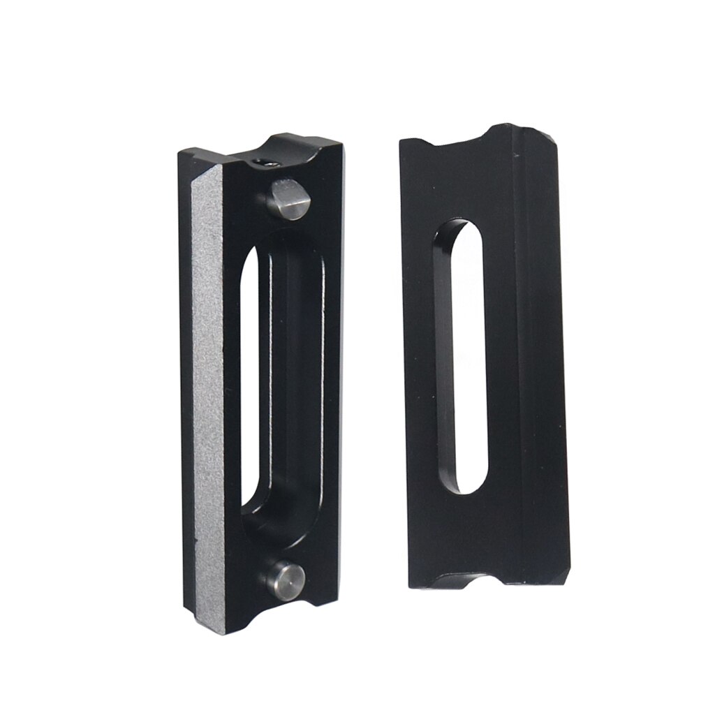 2x Camera Quick Release Safety Rail w ARRI Locating Pin 3/8'' 1/4“ Screw for Nato Clamp Handle EVF Mount DIY Attachment DSLR Rig: 1 4 Screws 54mm