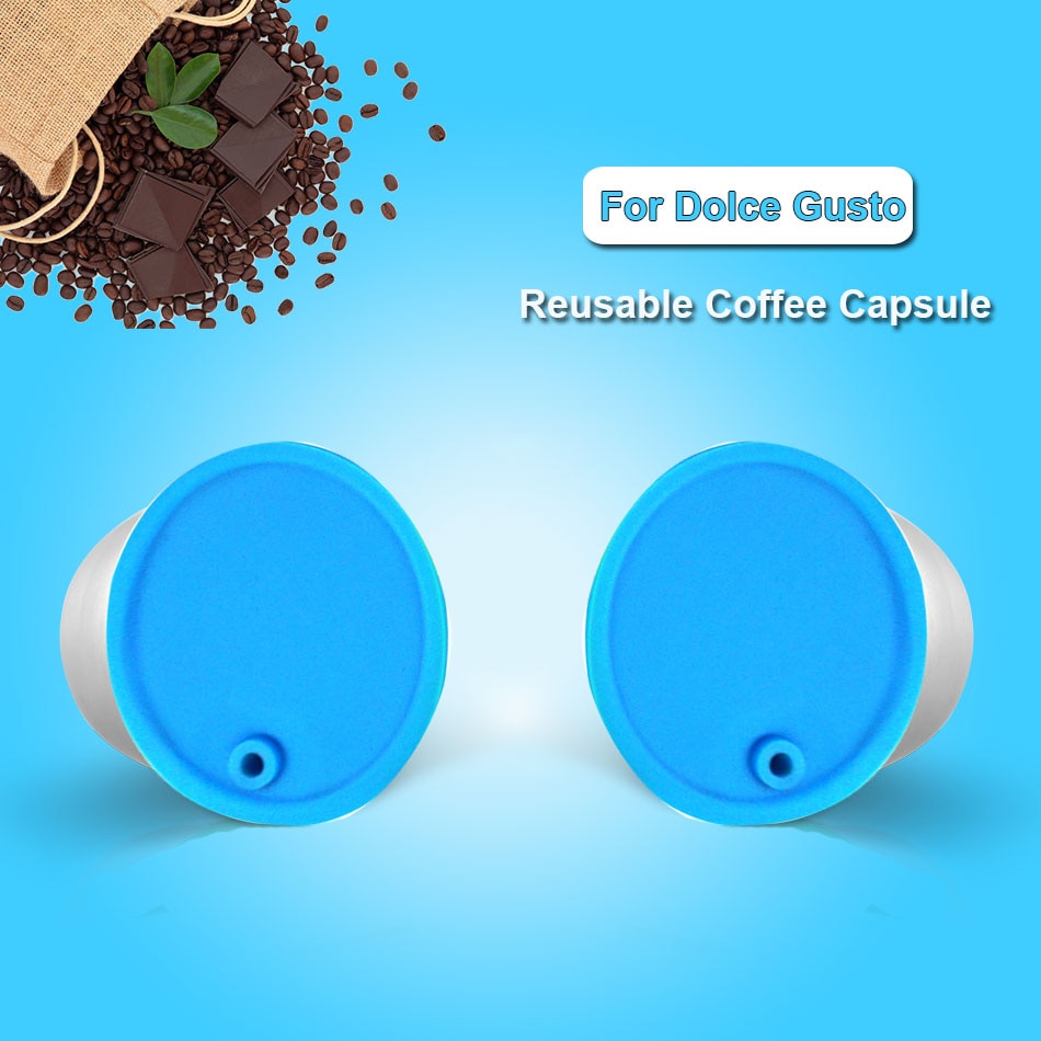 STAINLESS STEEL Metal Reusable Dolce Gusto Coffee Capsule Compatible with Nescafe Machine Refillable Filter Dripper