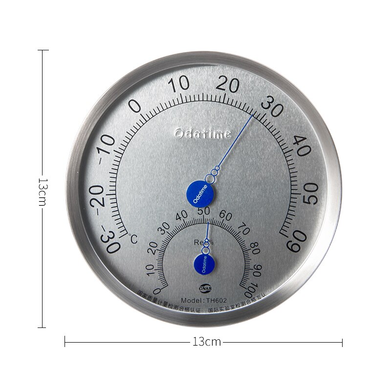 Thermometer For Home Steam Bath House Greenhouse Window Outdoor Thermometer Hygrometer Room Temperature Meter Sauna Accessories: Silver