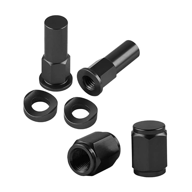 3pc motocross fälg låsmuttersats däckklämma skruv fälg låsmutter distanssats dirtbike fälg låsmuttrar bultar distans motocross ventilkåpa: Elfenben