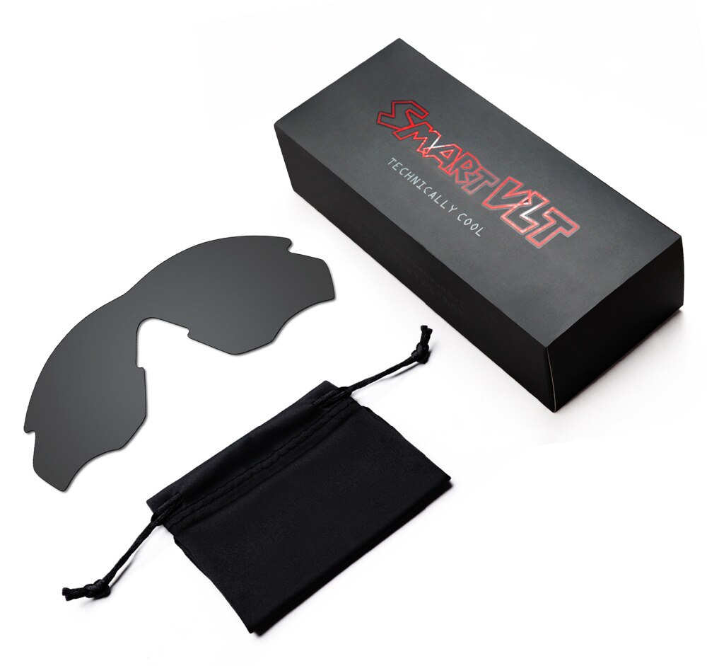 SmartVLT 2 Stuks Gepolariseerde Zonnebril Vervanging Lenzen voor Oakley M2 Stealth Zwart en Fire Red