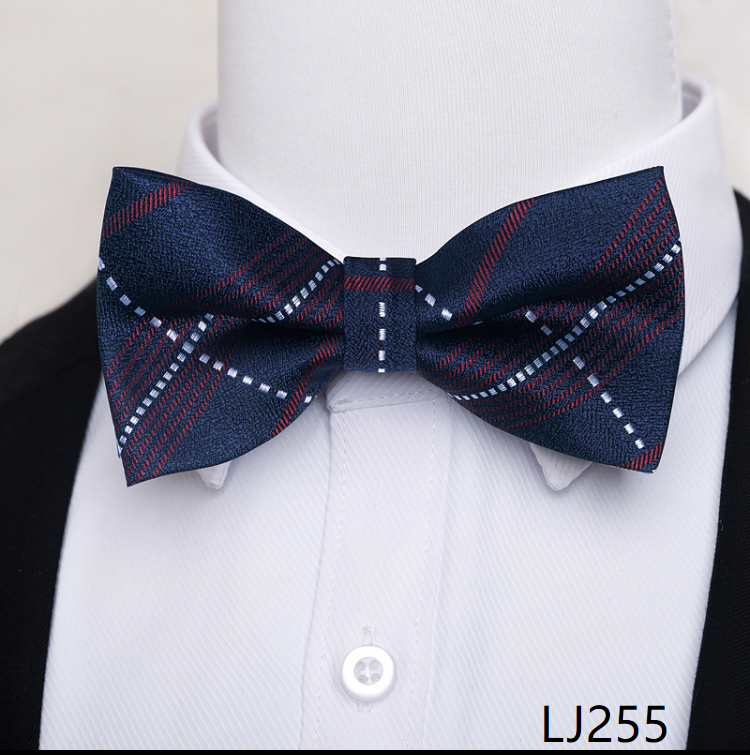 Pajarita de de para hombre, accesorios de boda de color gris oscuro con puntos, pajarita Formal para el día de los amantes de la: Color amarillo luminoso