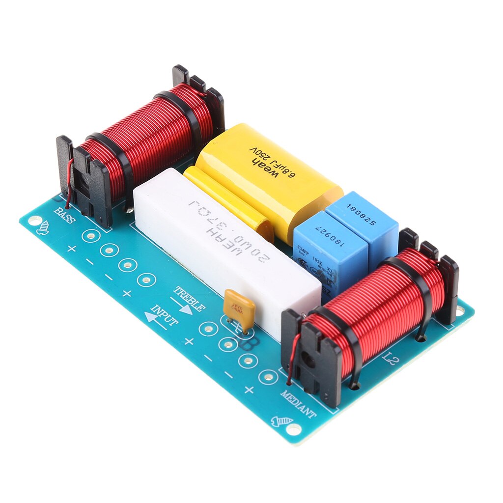 WEAH-338 3 Way 120W Speaker Frequency Divider Loudspeaker Crossover Filter