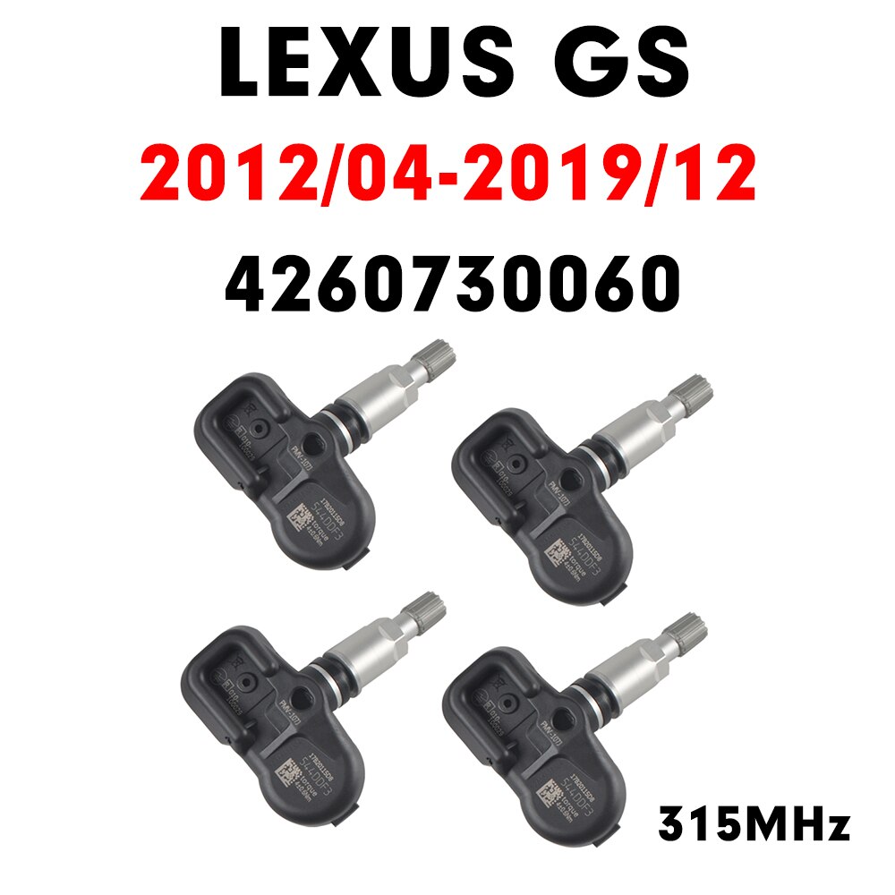 Overvågningssystem til dæktryksensor til lexus gs  (2005-)  tpms 315 mhz pmv -107j/c010 4260733021 4260730060: 2012-2019