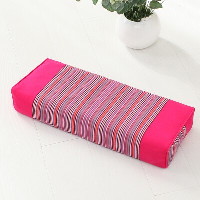 Coarse Buckwheat Hull Pillow Core Bedding Cervical Health Pillow Protect Body Cervical Spine Comfortable Pillow Single Adult: Rose Red