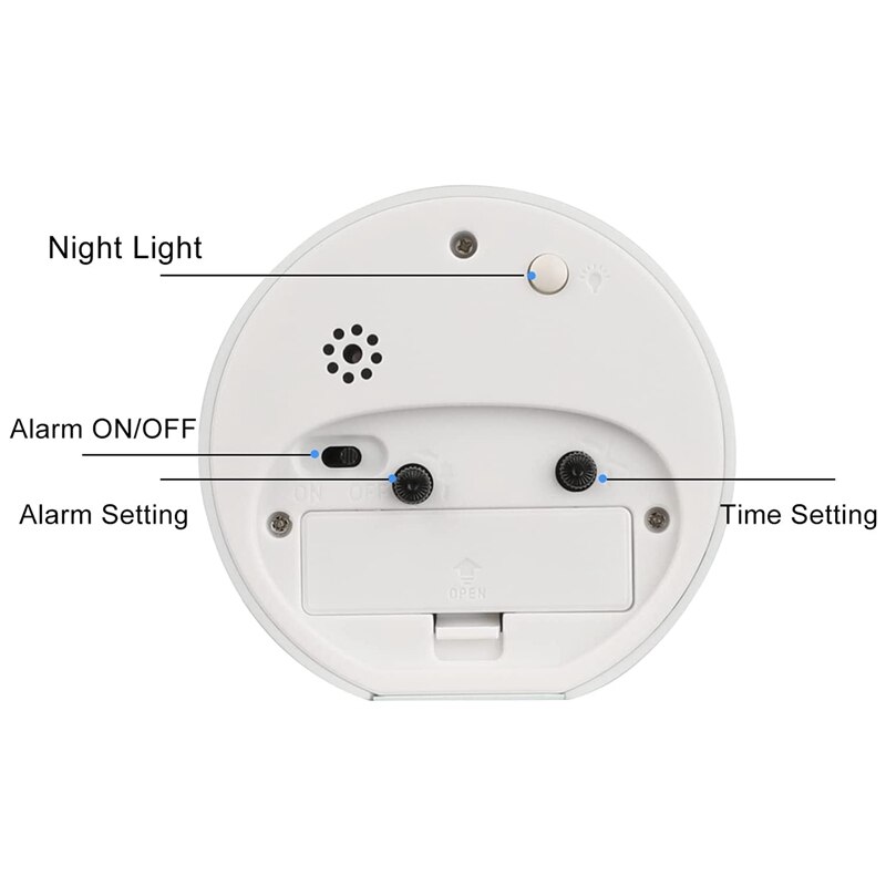 Children's Alarm Clock, No Ticking, Cute Children's Alarm Clock, Night Alarm Clock, Children's Alarm Clock