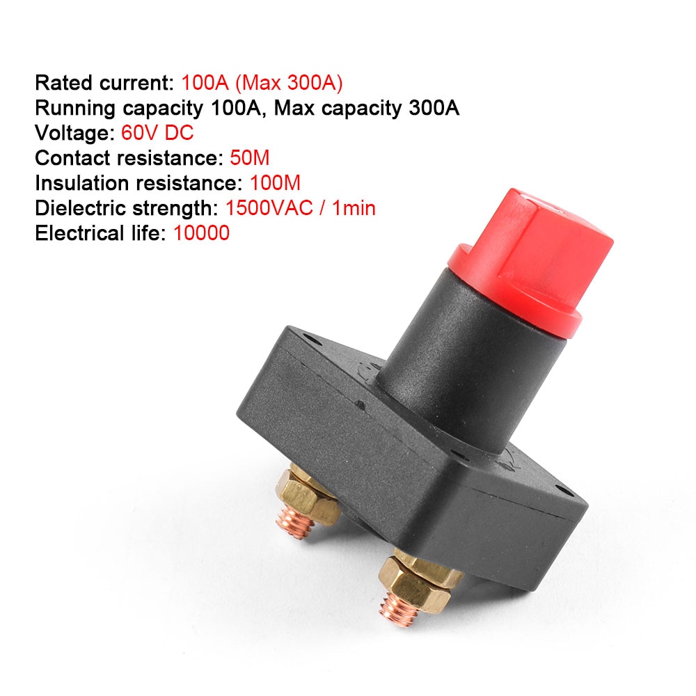 Aislador de batería para coche, barco, caravana, 12V, 100A