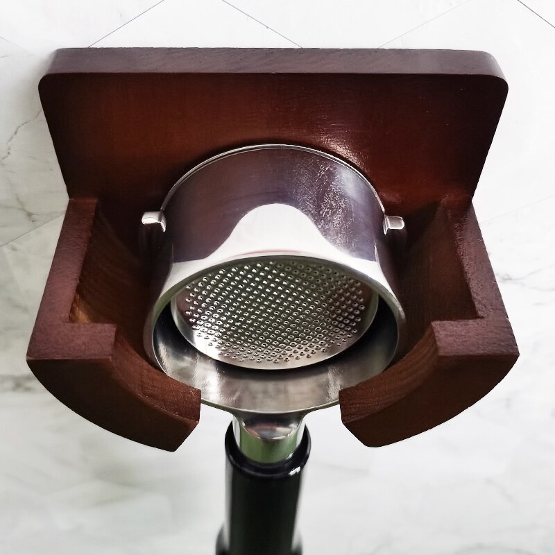 Porte-filtre à café en bois, support mural pour expresso 51mm/53mm/54mm/58mm, porte-filtres à café, porte-outils à café