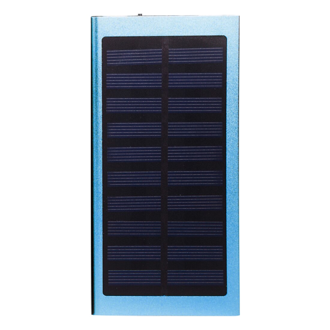 Solar Power Bank Dual USB Output 20000mAh Ultra-thin Solar Mobile Power External Polymer Battery Charger Outdoor Light Powerbank