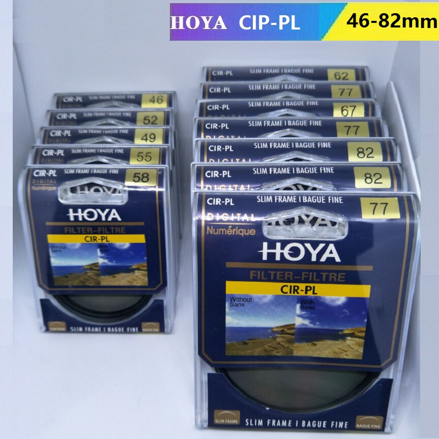 Genuine HOYA 46mm - 82mm Circular Polarizing CIR-PL SLIM CPL Filter Slim Polarizer Protective Lens for Camera Nikon Sony Lens