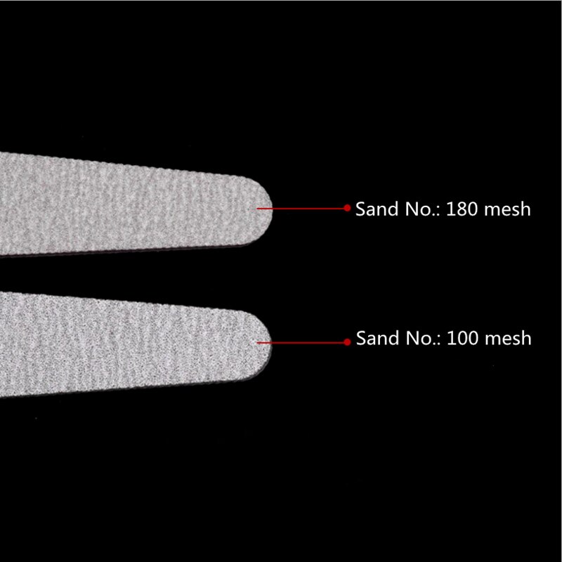 10 Stks/partij Professionele Nagelvijl Dubbelzijdig Nagelvijl Buffer 100/180 Schuren En Polijsten Tool