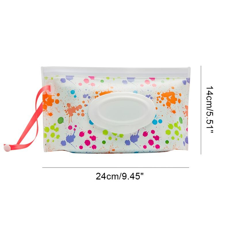 Estuche dispensador de bolsas para toallitas húmedas, bolsa de embrague de viaje, funda cartuchera reutilizable portátil, práctico contenedor de toallitas, producto de almacenamiento para el hogar, 1 ud.: A