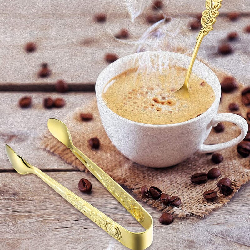 3 Pairs Suiker Lepel Tang Rose Suiker Tang Voorgerechten Tang Bloem Suiker Koffie Serveerlepels Voor Thee Koffie Party Keuken bar