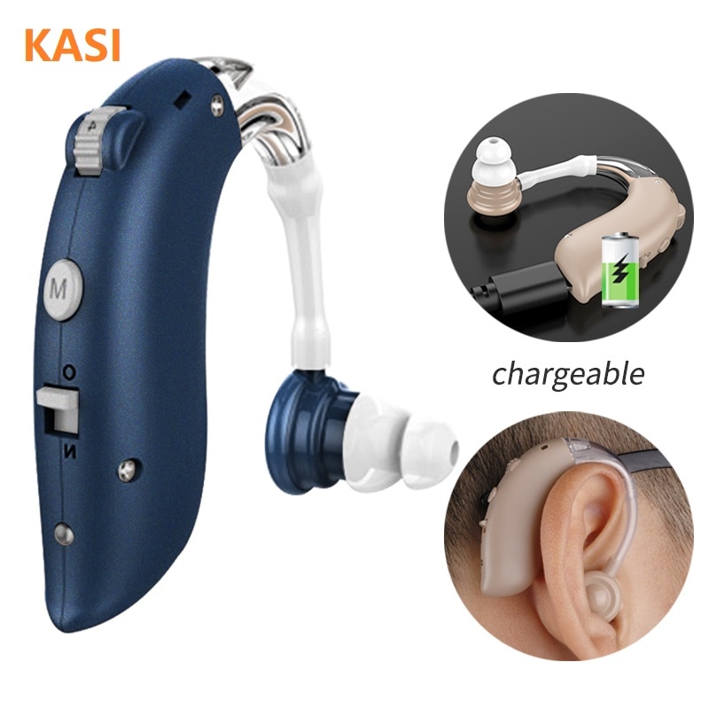 Best Bluetooth Ear Aid Rechargeable Hearing Aid BTE Hearing Aids Ear Listening Device Adjustable Tone Hearing Amplifier Hear Aid