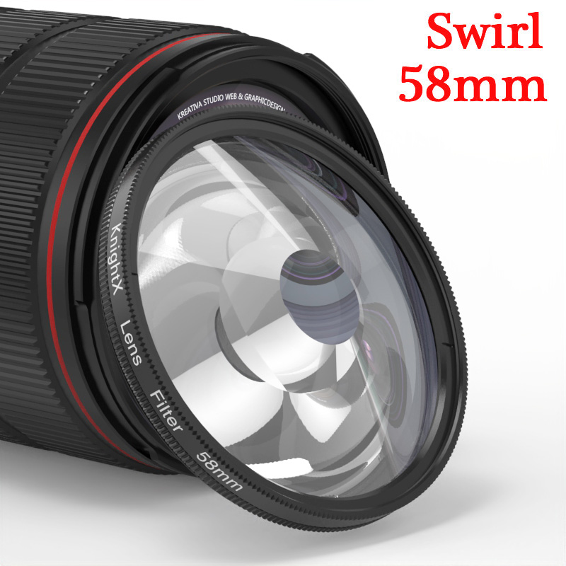 Filtro de prisma KnightX 49-77mm 52mm 58mm giratorio cambiable CPL medio FX dioptrías divididas efectos especiales accesorios de fotografía