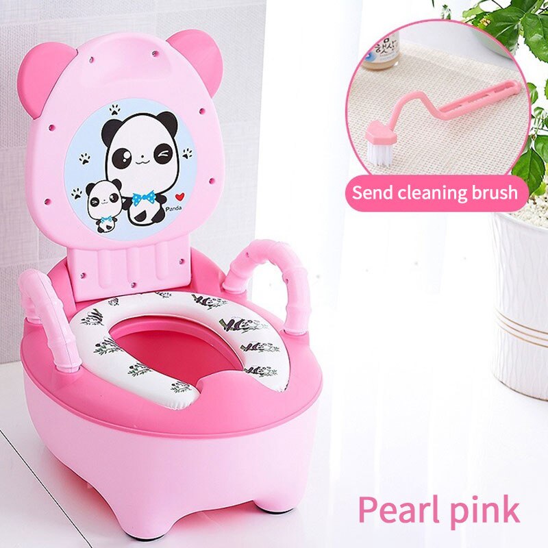 0-6 Years Old Children's Pot Soft Baby Potty Plastic Chair Comfortable Portable Folding Pot For Children Potty Girl Boy 2022: Pink Cushion