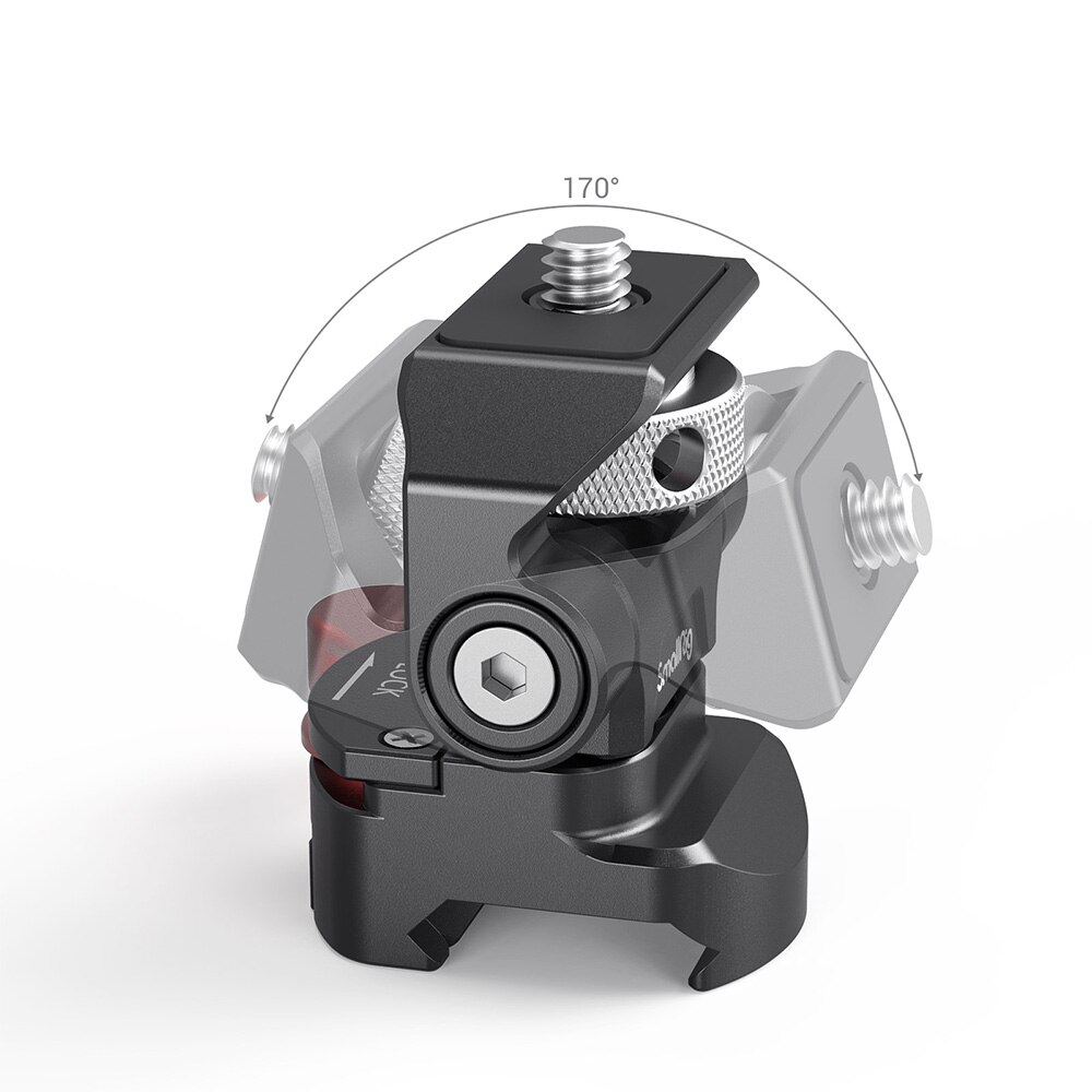 SmallRig Quick Release Nato Clamp Monitor Holder Swivel and Tilt Adjustable Monitor Mount with NATO Clamp Mount 2906