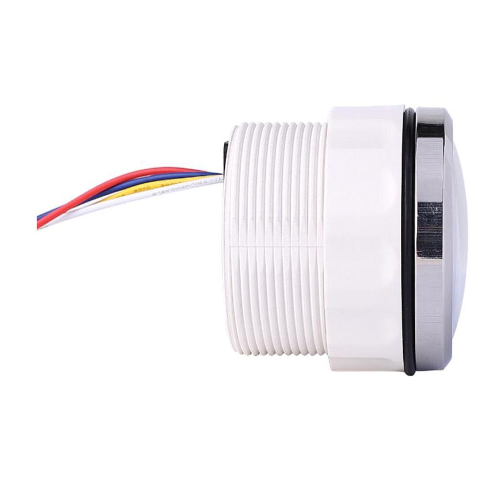 Magideal 52mm oljetrykkmåler 0 ~ 5 bar 0 ~ 73 psi for marinebåt svart