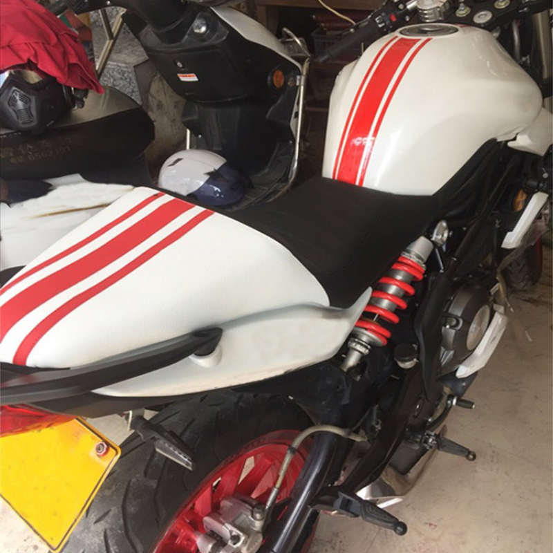 Adesivo moto Carenatura serbatoio Strisce gessato Adesivo decalcomania da corsa in vinile Accessori decorativi unici e attraenti