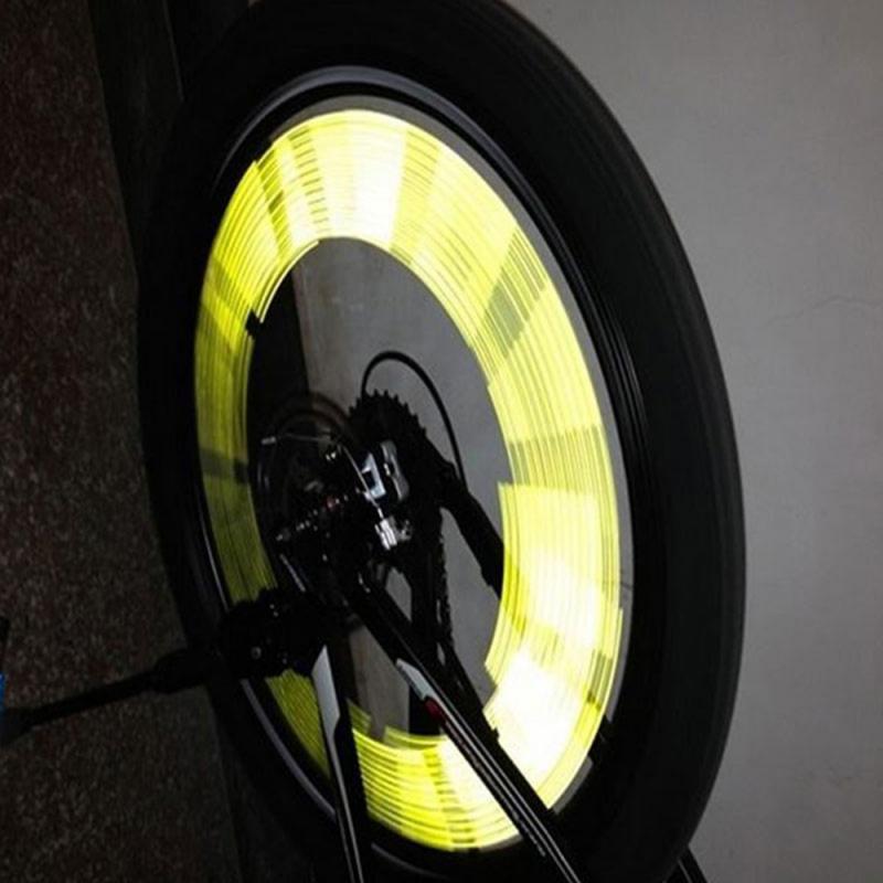 Bicycle Lights Wheel Tube Warning Light Cycling Bike Strip Reflective Sticker Reflector Bicycle Accessories Bicycle Stickers